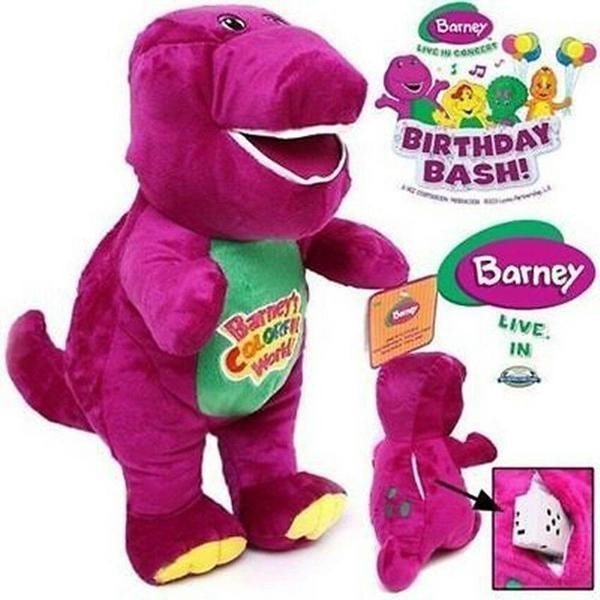 Boneka Barney 30cm Boneka Singing Barney BISA NYANYI I LOVE YOU ONE LIMITED EDITION