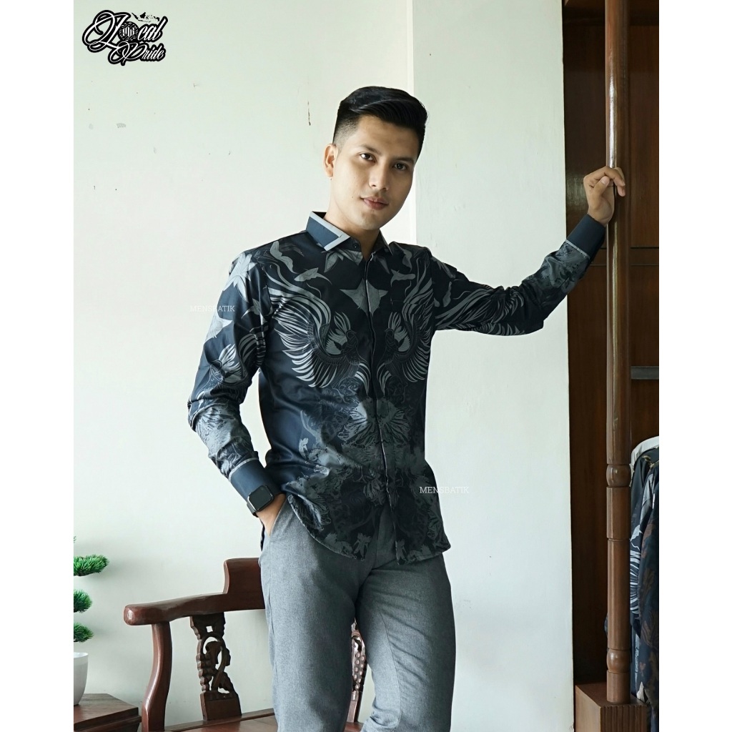 MENSBATIK - YUDHA PHOENIX - batik pria - kemeja batik - batik pria lengan panjang - batik pria moder