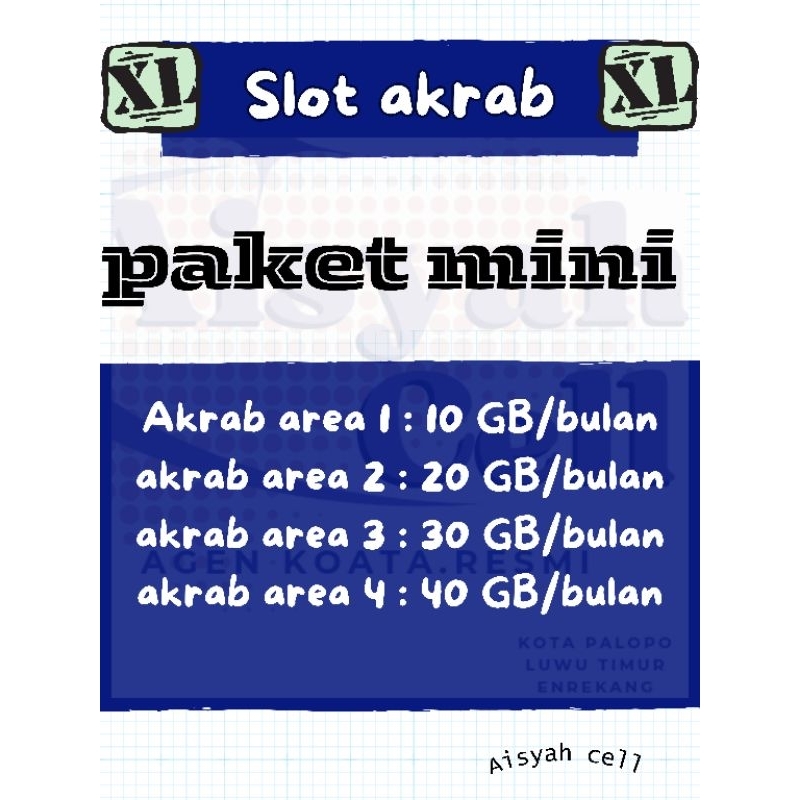 PAKET XL AKRAB 30 HARI