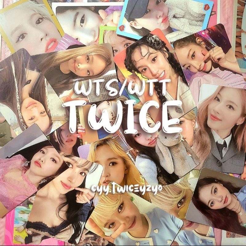 TWICE WTS WTT OFFICIAL PHOTOCARD 🫶✨ pc nayeon jeongyeon momo sana jihyo mina dahyun chaeyoung tzuyu 