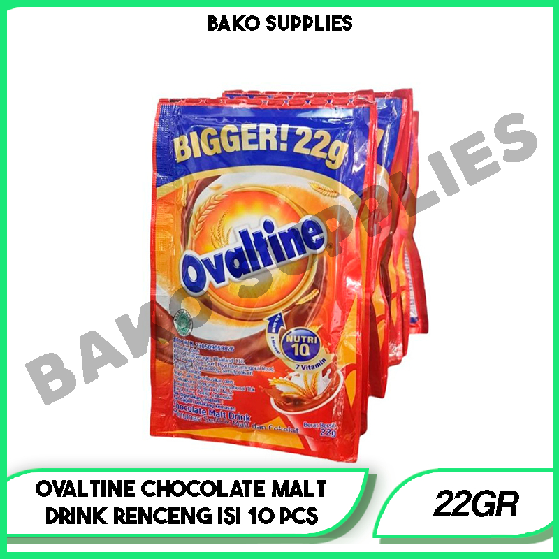 

OVALTINE CHOCOLATE MALT DRINK RENCENG ISI 10 PCS @22GRAM | SUSU COKLAT OVALTIN