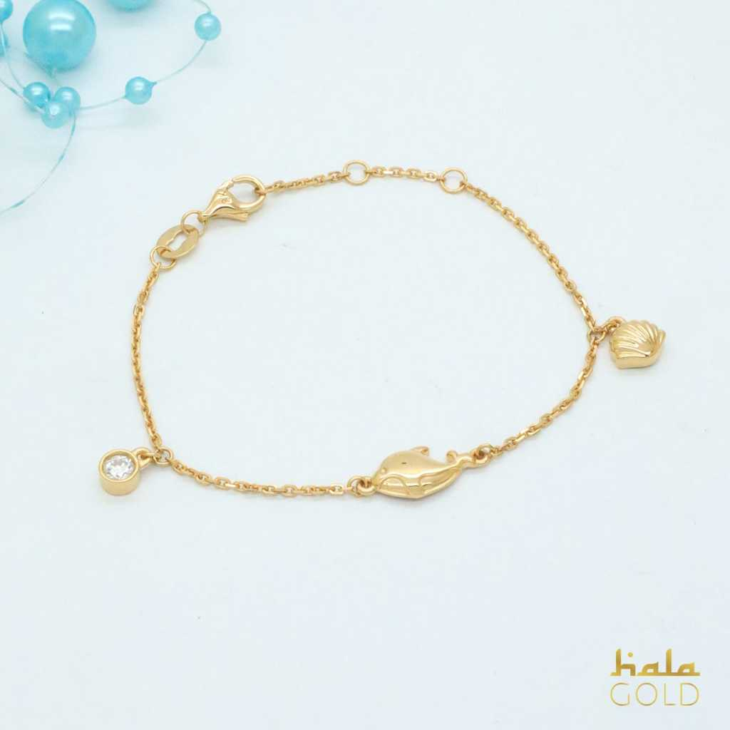 Gelang Hala Kids Collection Whale Series BC230011 Hala Gold 8K