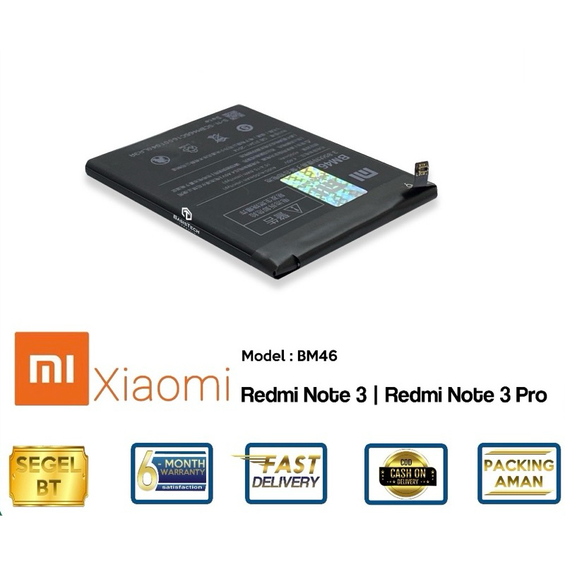 BATERAI XIAOMI BM46 NOTE 3 - NOTE 3 PRO | Battery Batu Batre Xiaomi Note3 Note 3Pro