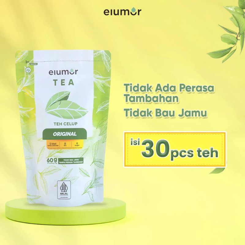 

ELUMOR Slimming Tea Original - Teh Celup Diet Pelangsing Badan Herbal Alami.