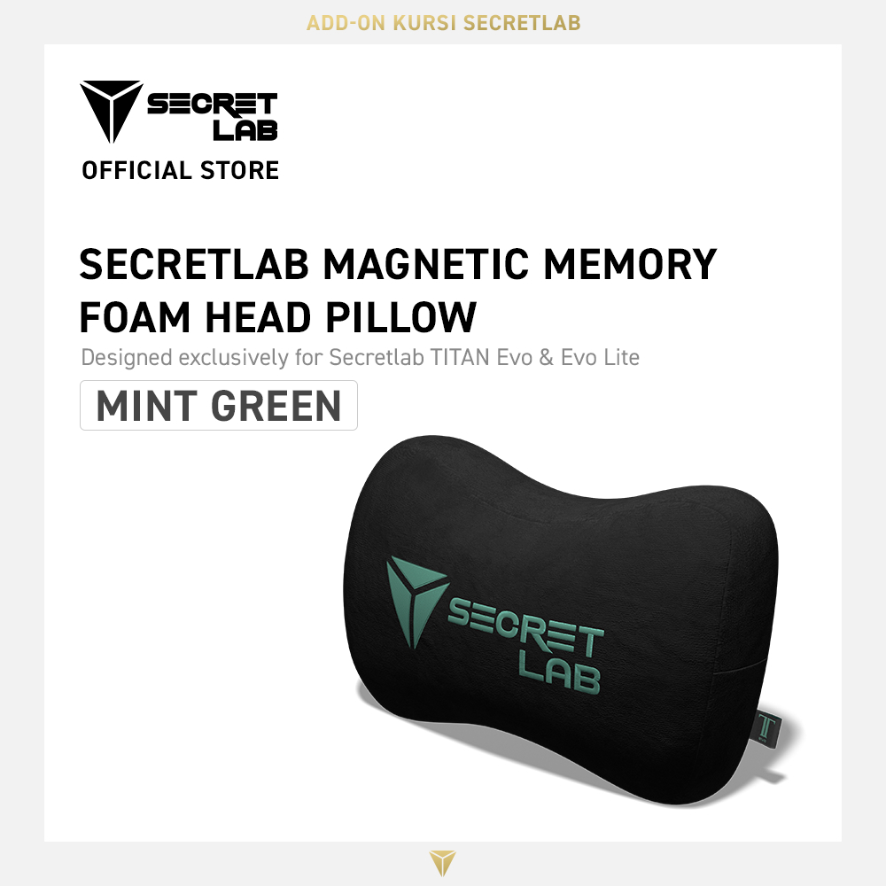 Secretlab Magnetic Memory Foam Head Pillow - Mint Green