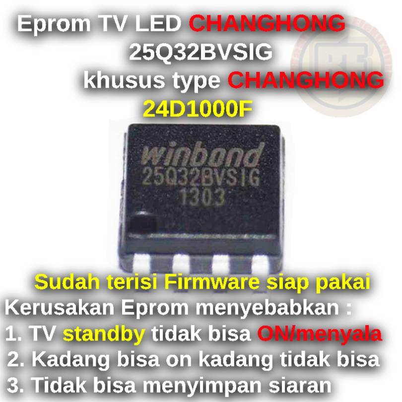 Ic Eprom Firmware TV CHANGHONG 24D1000F