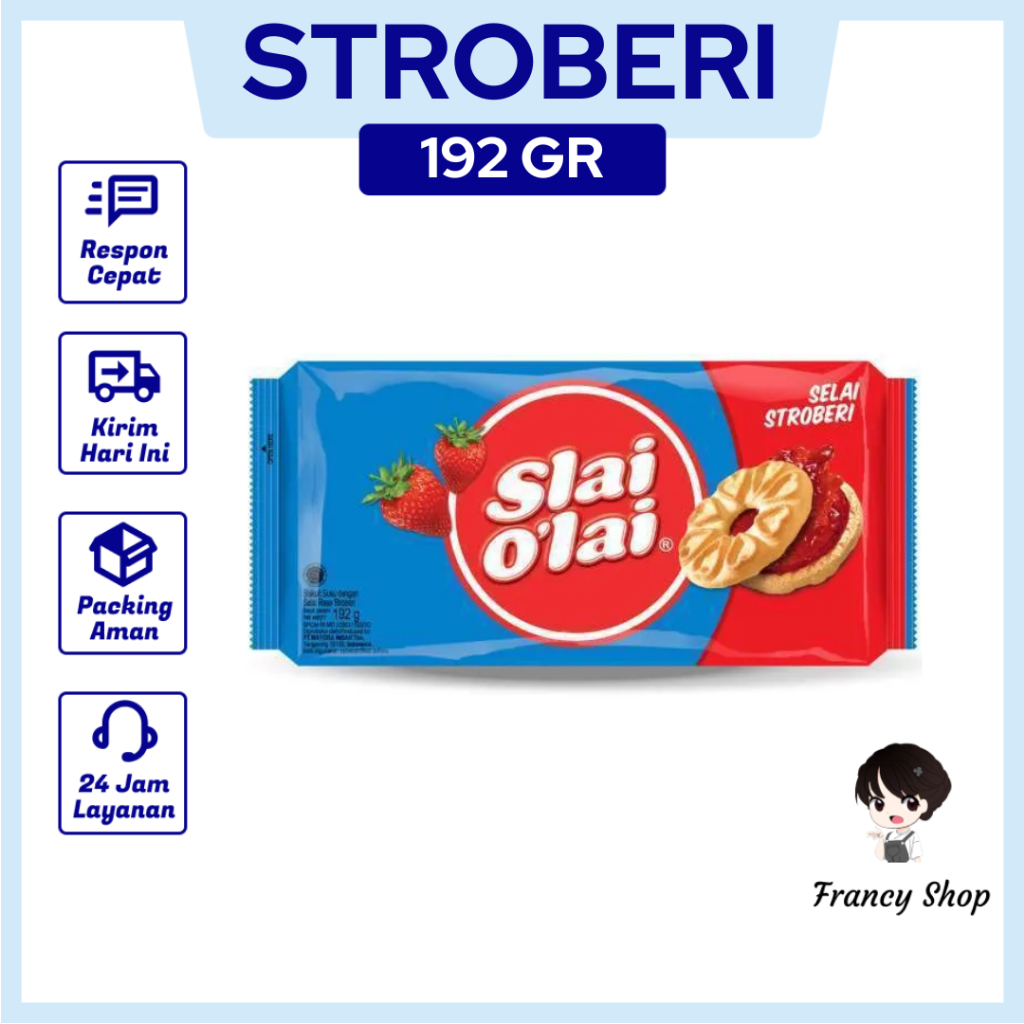 

Slai O Lai Biskuit Selai Strawberry Family Pack 192 gr