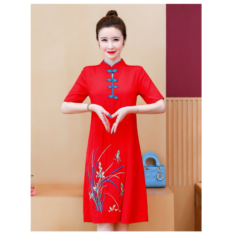 Q23 QIPAO DRESS CHEONGSAM SUPER PREMIUM DRESS CHEONGSAM CANTIK BIG SIZE/JUMBO