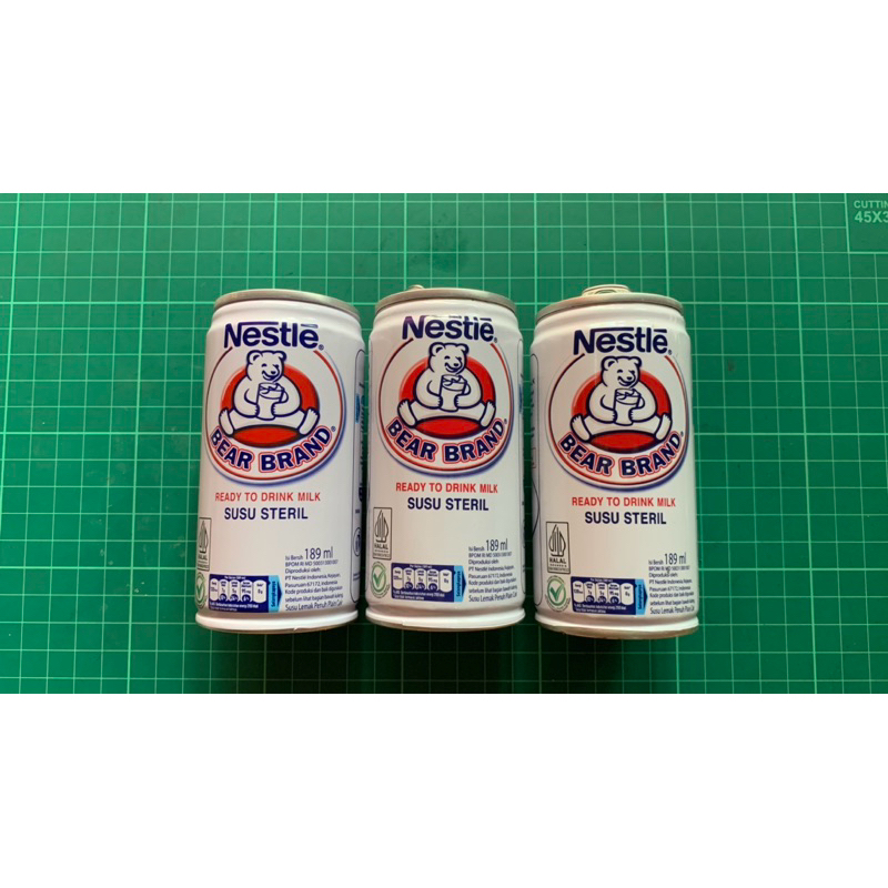 

Kaleng kosong Bekas Susu Beruang Nestle Bear Brand Untuk Bahan Kerajinan 189ml