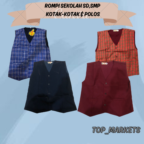 ROMPI SEKOLAH SD, SMP, POLOS & KOTAK-KOTAK