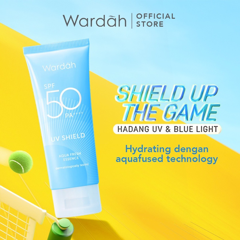 wardah sunscreen spf 50 (biru)