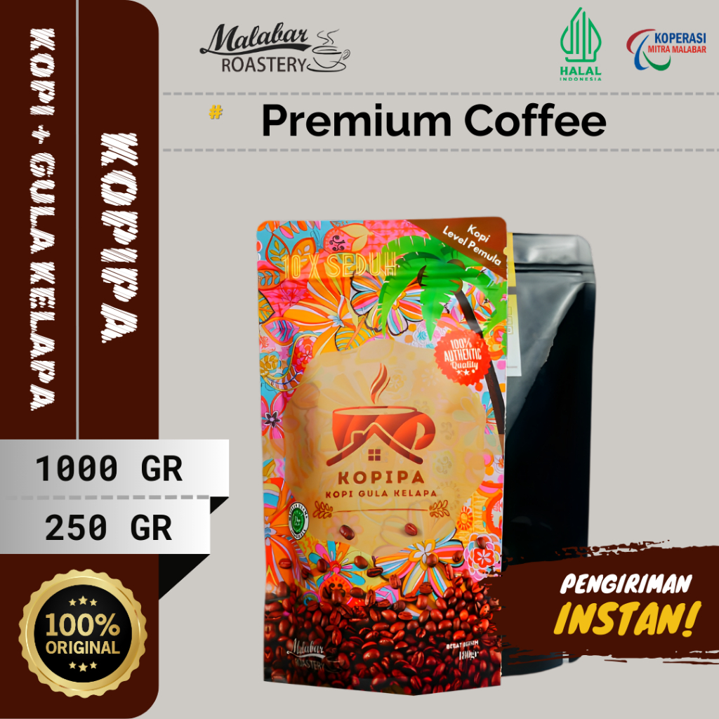 

Kopi Gula Kelapa- KOPIPA isi 180 gr | Kopi Bubuk