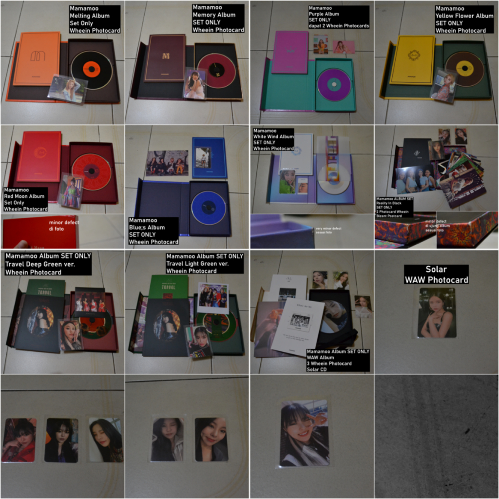 MAMAMOO ALBUM DAN PHOTOCARD WHEEIN