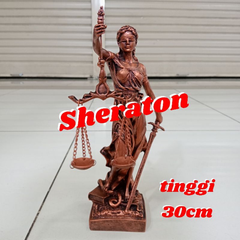 

patung Dewi keadilan patung Dewi justice perunggu UK. 30cm