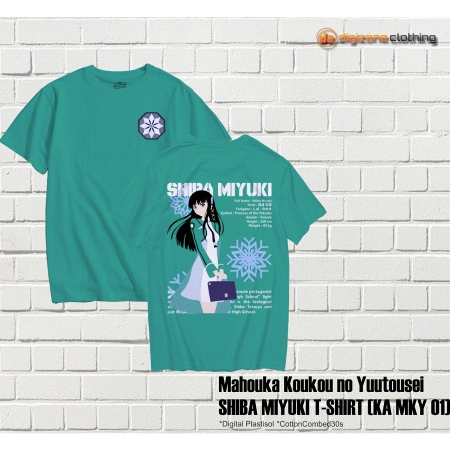 Kaos Anime Mahouka Koukou no Rettousei Shiba Miyuki KA MKY 01