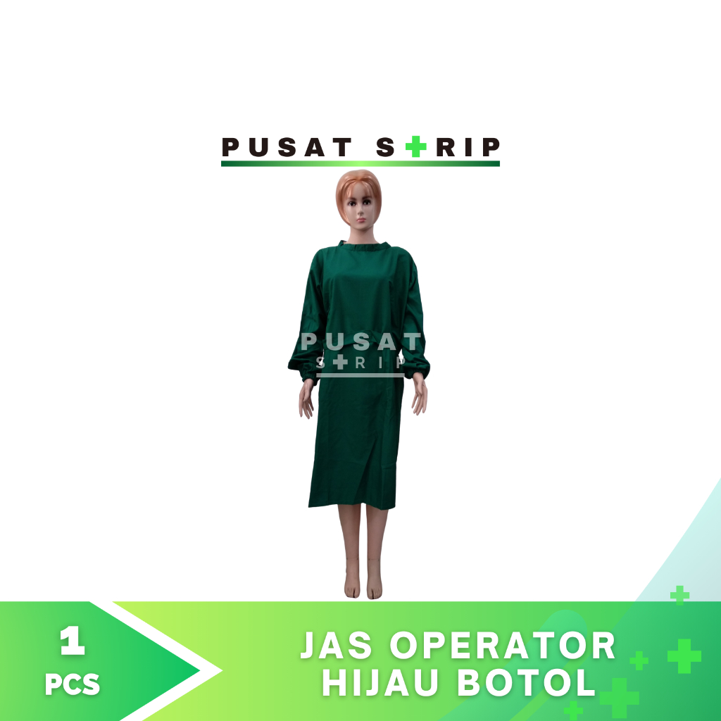Jas Operator Hijau Botol