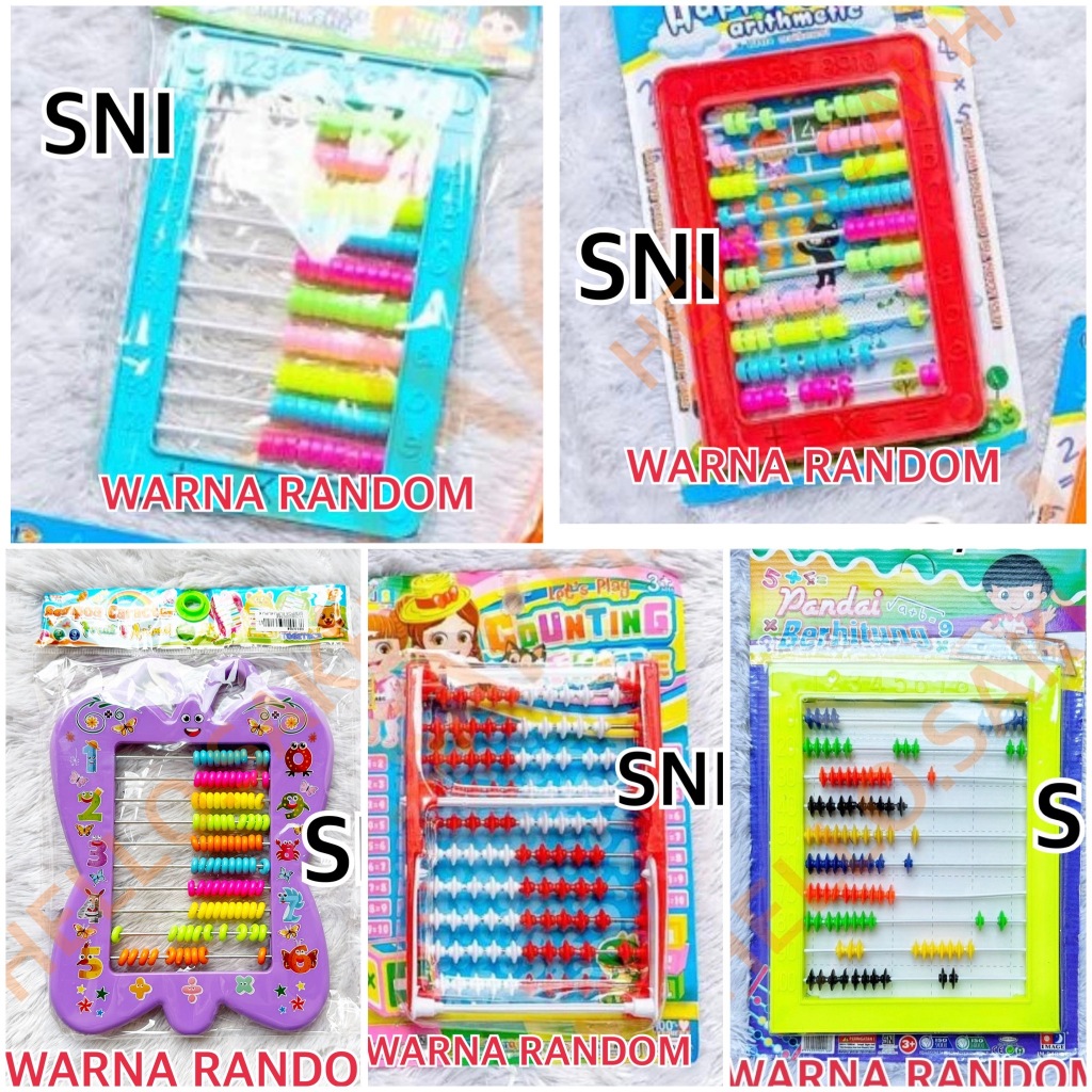 (PRODUK BER-SNI) MAINAN WJS 065 LET'S PLAY COUNTING SEMPOA SIMPOA SIPOA SEPOA LN1 LN2 IM-918/BC ALAT