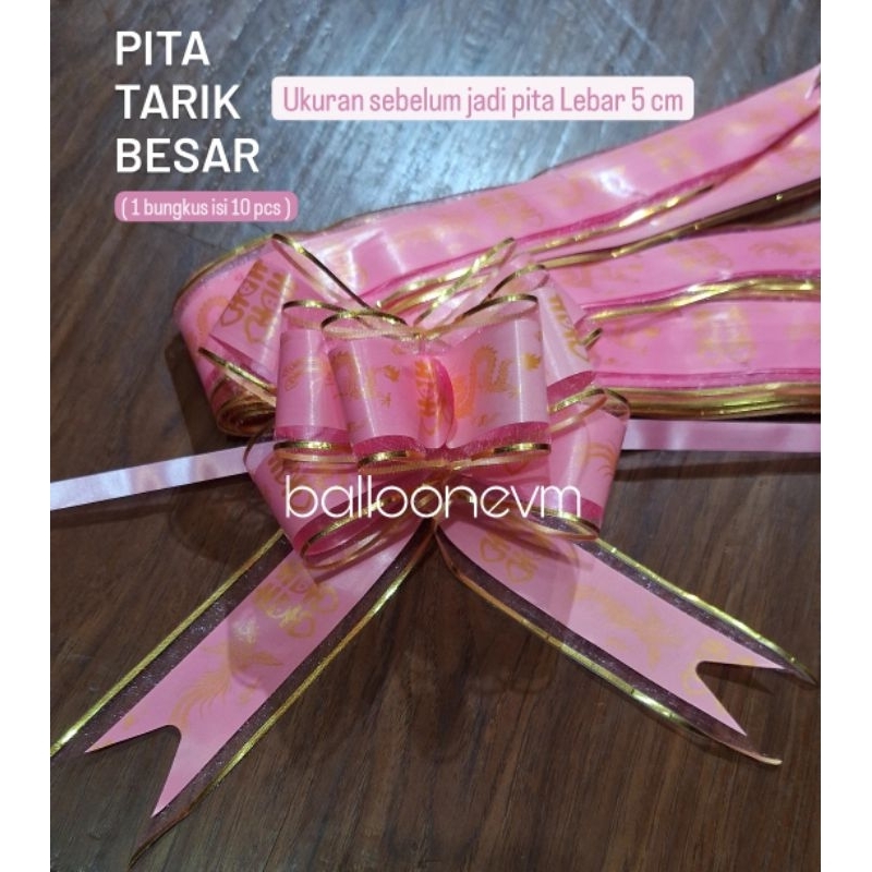 

Pita Serut Wedding / Pita serut Sangjit / Pita tarik Pernikahan isi 10 pcs