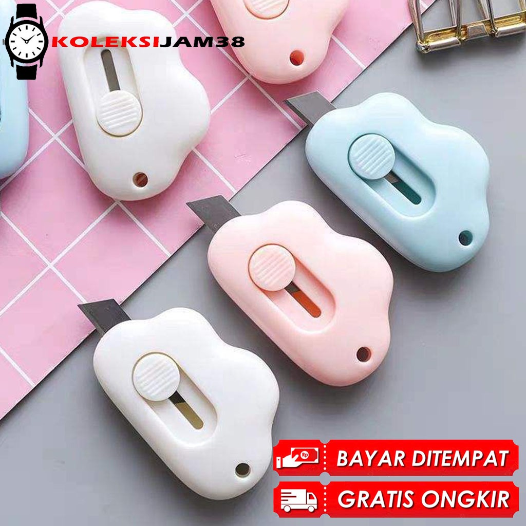 

BISA COD ! MINI CUTTER PORTABLE / PISAU PEMOTONG KERTAS DAN PAKET UNBOXING SERBAGUNA Cutter Mini Portable Bentuk Oval Mini Cutter Polos Travel Kit Pemotong Kertas Paper Cutter Lucu Bentuk Awan Warna Pastel