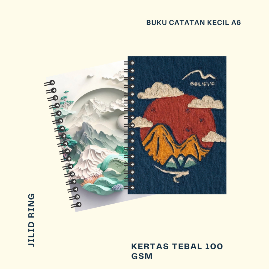 Buku Catatan Kecil / Notebook Spiral A6