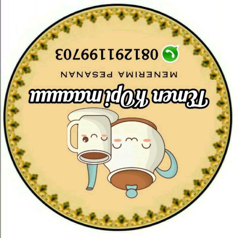 

Stiker minuman/cemilan/snack per pcs