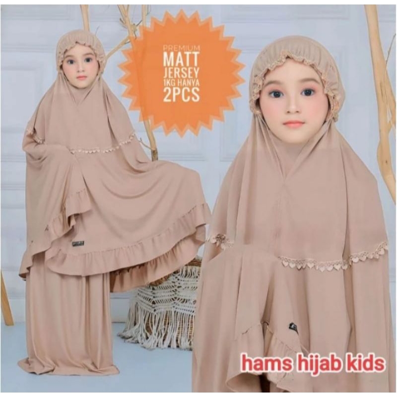 Mukena anak Ayus prada premium 4-10 Tahun