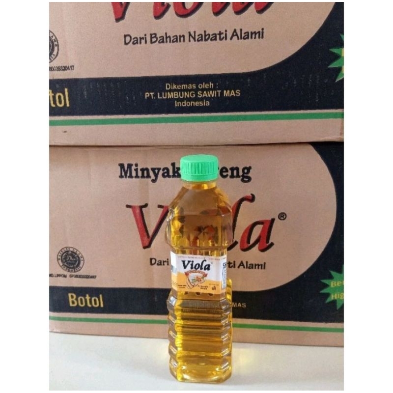 Ready Minyak Goreng kartonan 1 dus isi 48 MUBARAK, MS SMART, VIOLA 250ml dan merk setipe lain