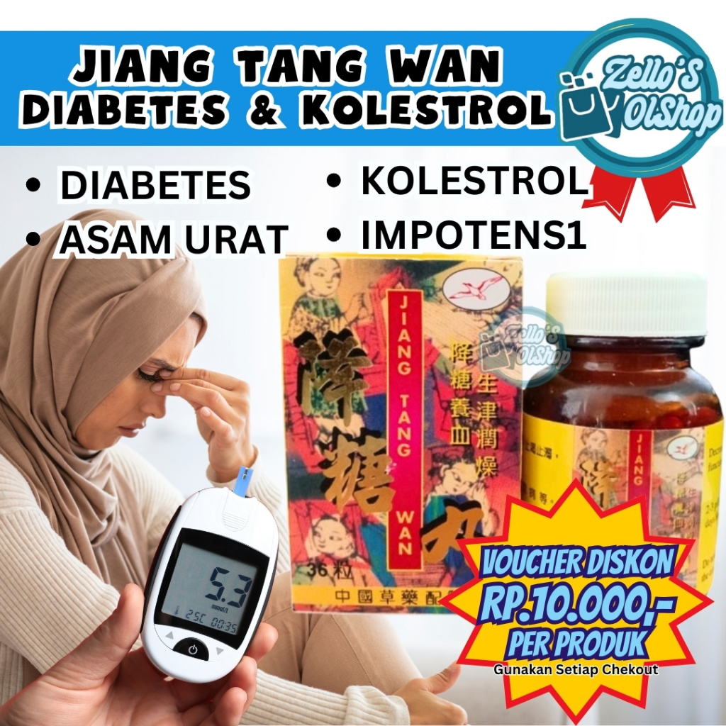 Jiang Tang Wan Obat Cina Herbal Diabetes, Asam Urat dan Kolestrol