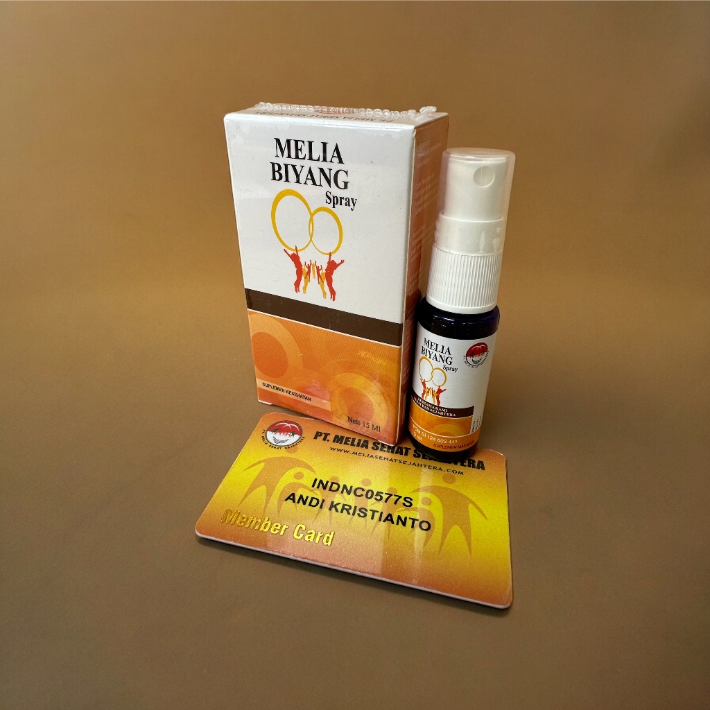 Melia Biyang Spray 15ml Asli Original PT Melia Sehat Sejahtera