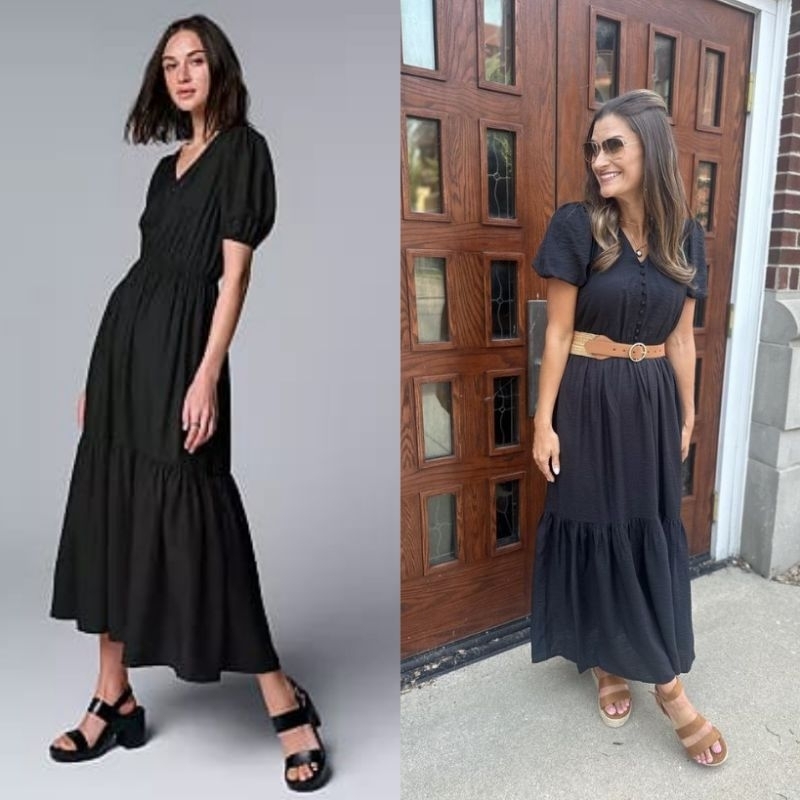 Simply Vera Vera Wang v neck maxi dress