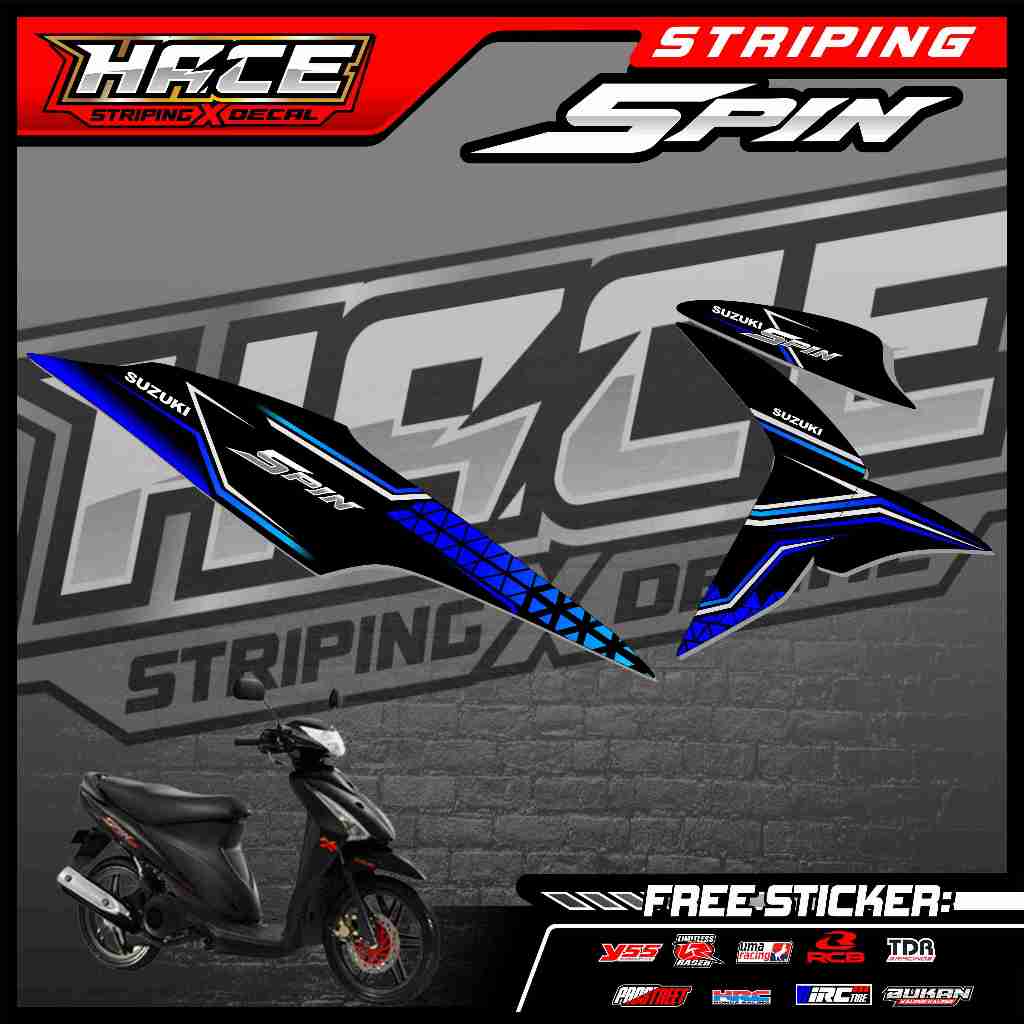 453 STRIPING STICKER SUZUKI SPIN - STRIPING SUZUKI SPIN SIMPLE GRAFIK
