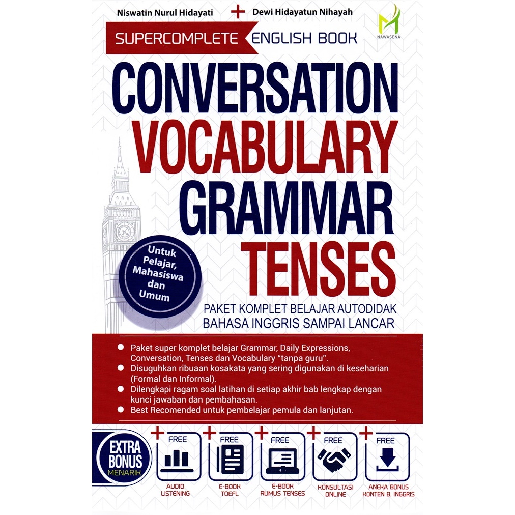Super Complete English Book: Conversation, Vocabulary, Grammar & Tenses