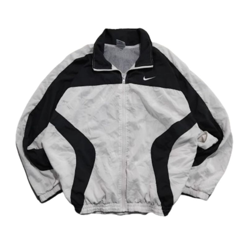 VIntage 90s Jacket / Jaket Windbreaker Nike Swoosh Twotone Colorblock