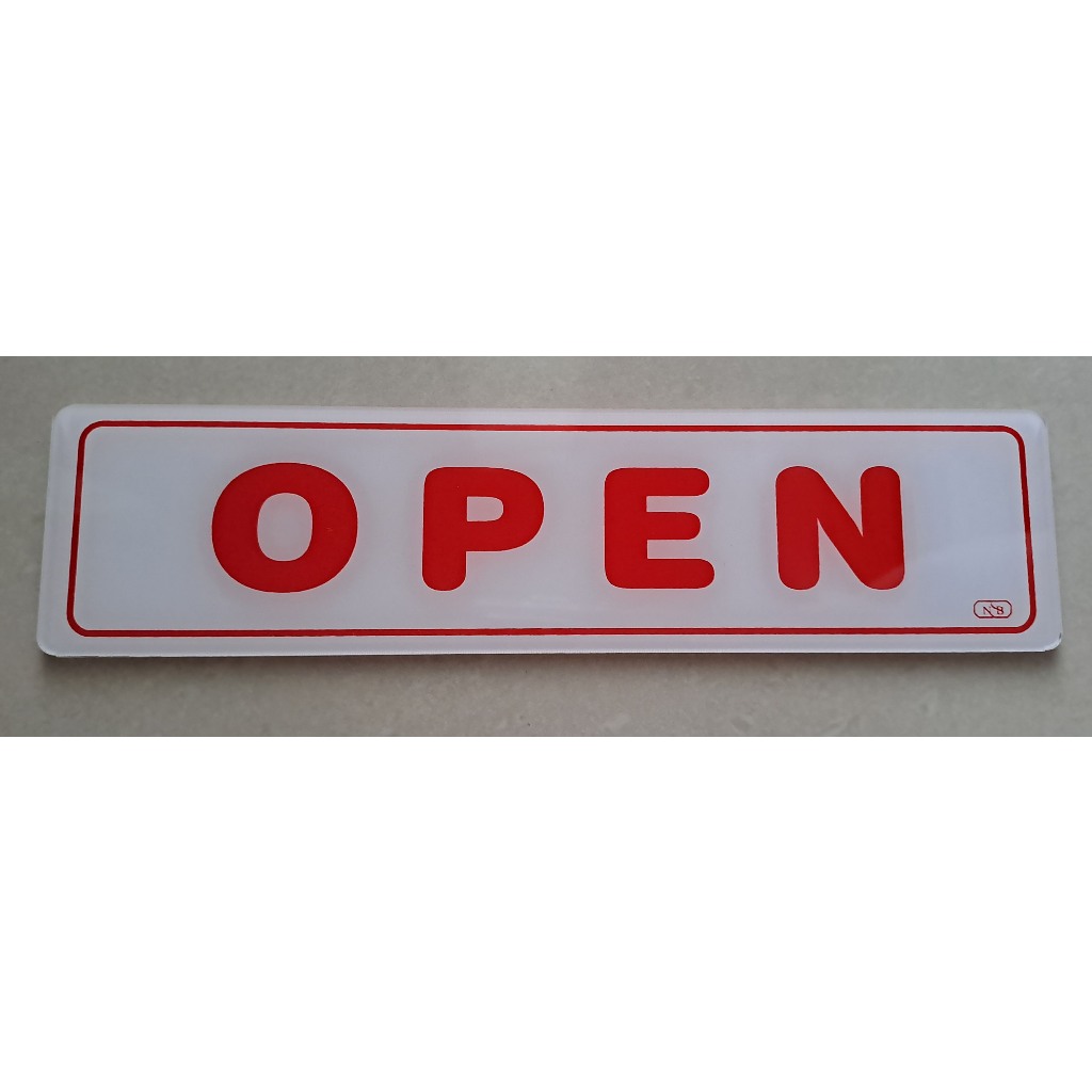 

Sign Label Acrylic/Label Akrilik Kecil - Open (5x20cm)