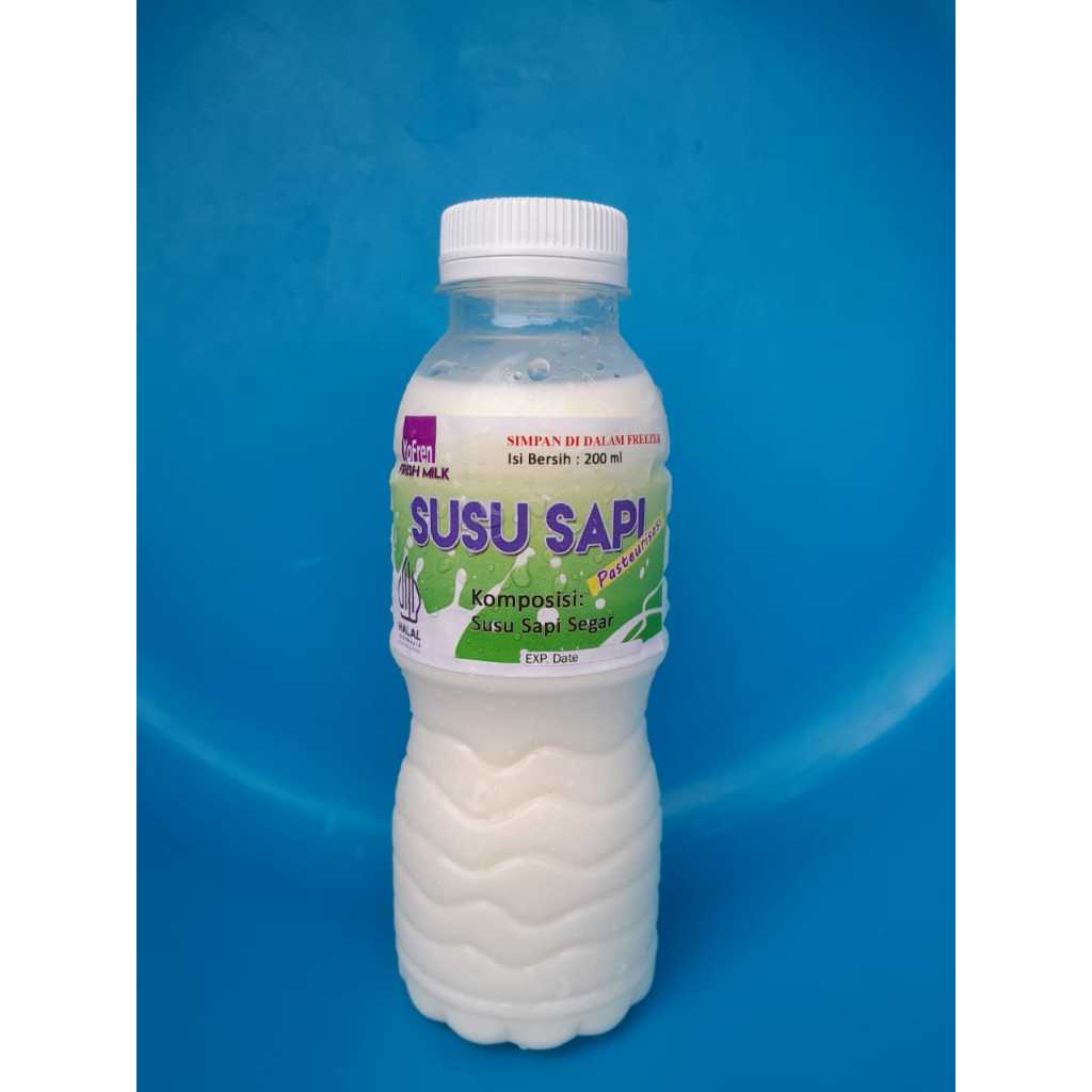 

SUSU SAPI SEGAR (FRESH MILK/CAIR/MURNI) Botol 200 ML