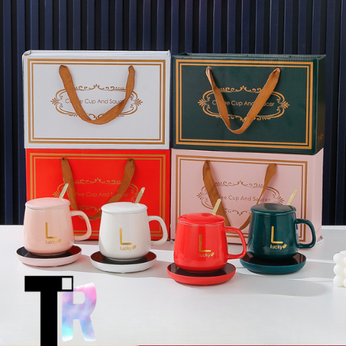 Gelas Pemanas MUG - Pemanas Minuman - Set Penghangat Minuman Keramik