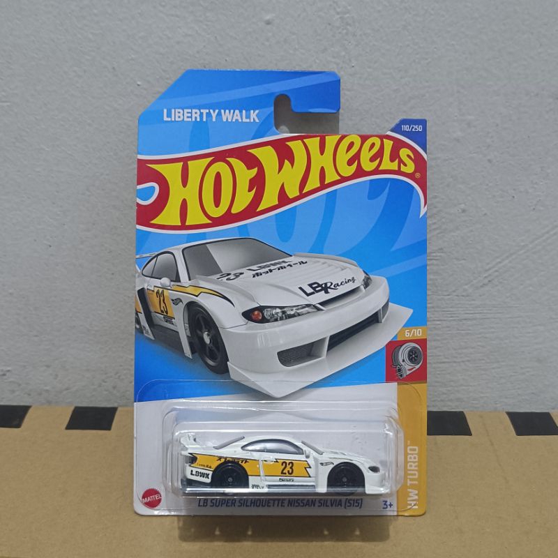 HOTWHEELS LB SUPER SILHOUETTE NISSAN SILVIA S15 LIBERTY WALK WHITE
