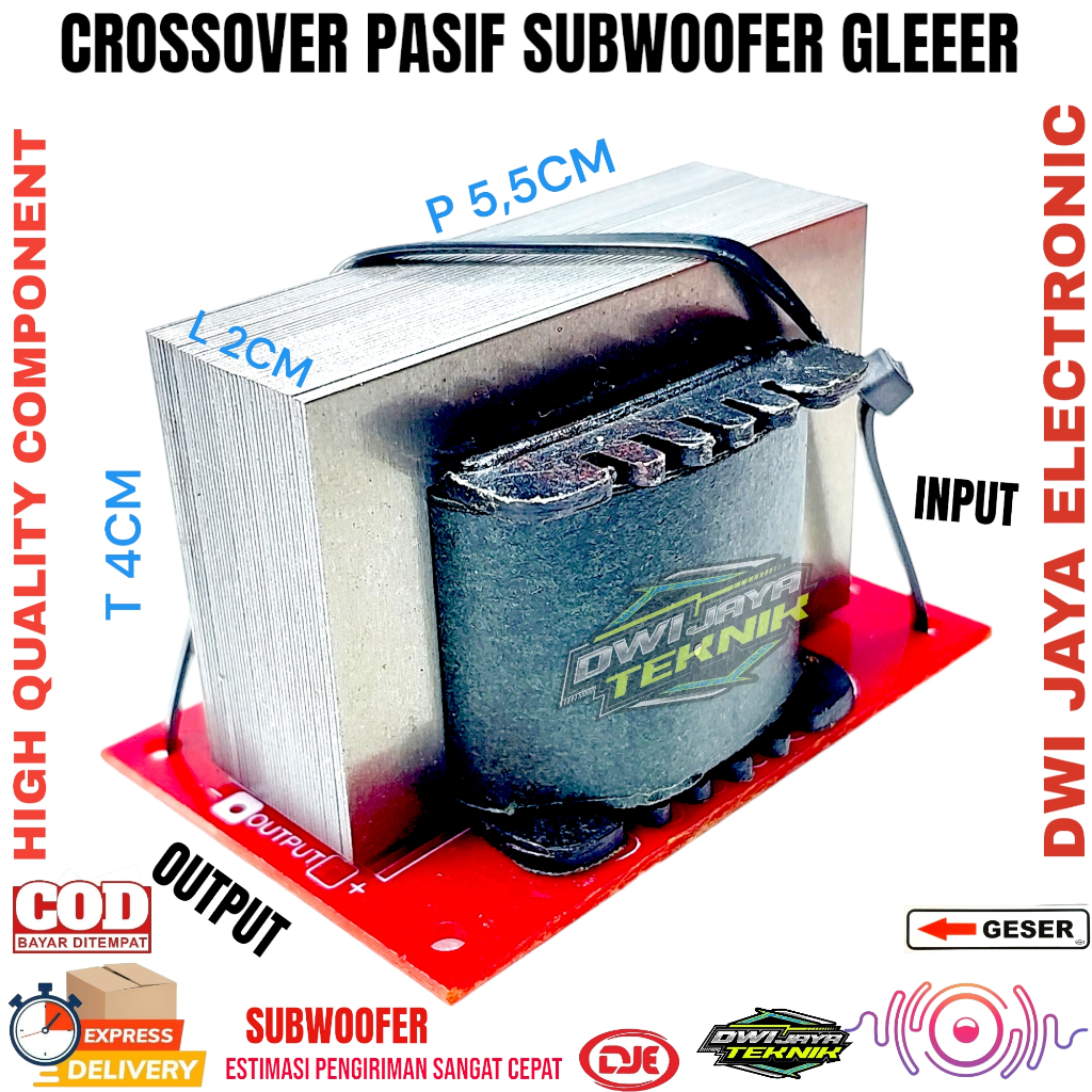 Kit Crossover Subwoofer Subwover 900 Watt