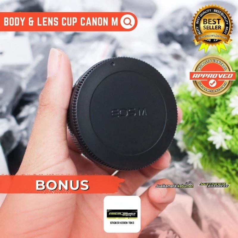 TUTUP BODY DAN TUTUP LENSA BELAKANG MIRRORLESS CANON EOS M10 EOS M3 EOS M5 EOS M6 EOS M50 EOS M100 E