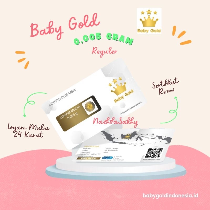 NazhifaSakhy - Babygold 0,005 gram - Baby Gold 0.005 gr - Reguler