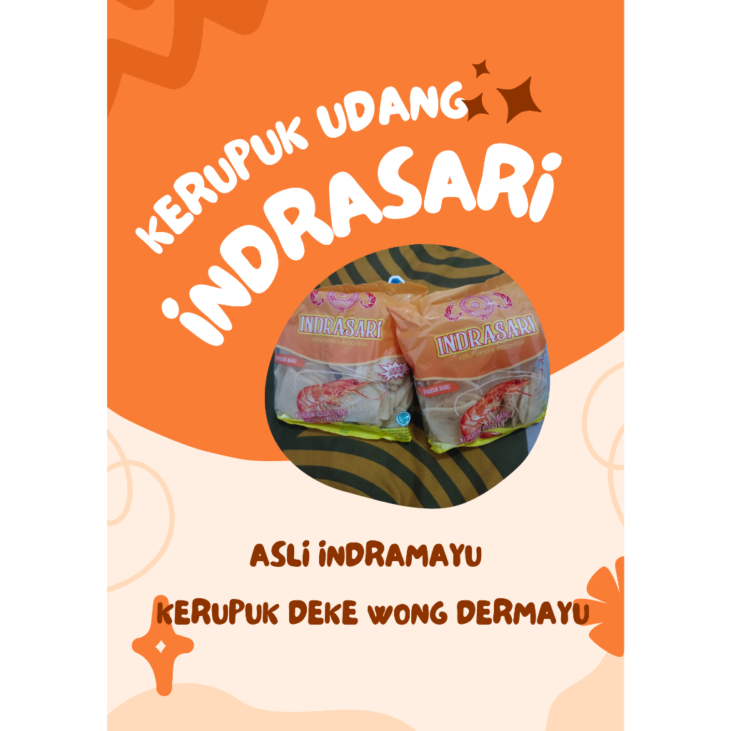 

TERMURAH !! KERUPUK UDANG INDRASARI ASLI INDRAMAYU KUALITAS NO 1 UKURA SEDANG 250Gram