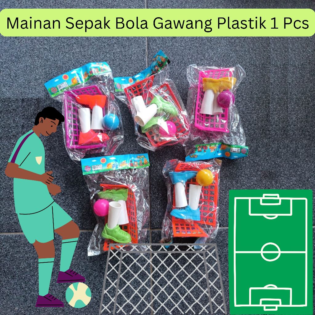 SEPAK BOLA SEPATU GAWANG KECIL PLASTIK 1 PCS