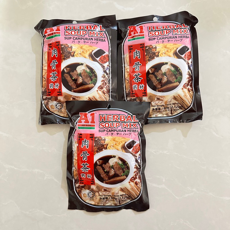 

A1 Bak Kut Teh Herbal Soup Mix 60g - Malaysia
