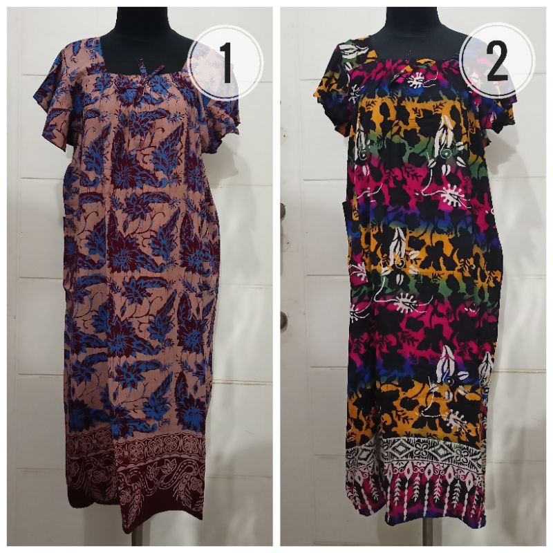 Daster Lengan Geber/Cipir Karet Maribaya - LD 120