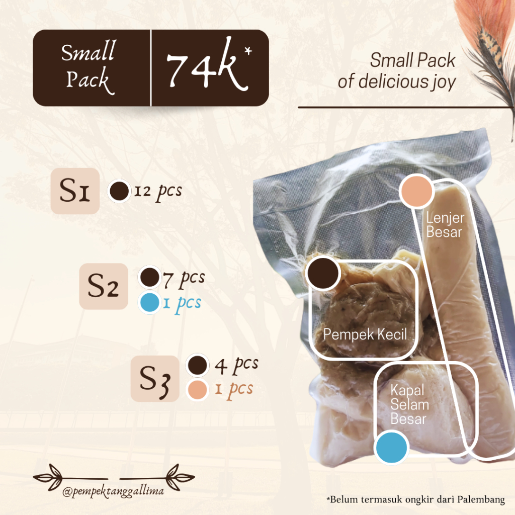 

SMALL - Pempek Ikan Asli dikirim dari Palembang! Sudah + Cuko