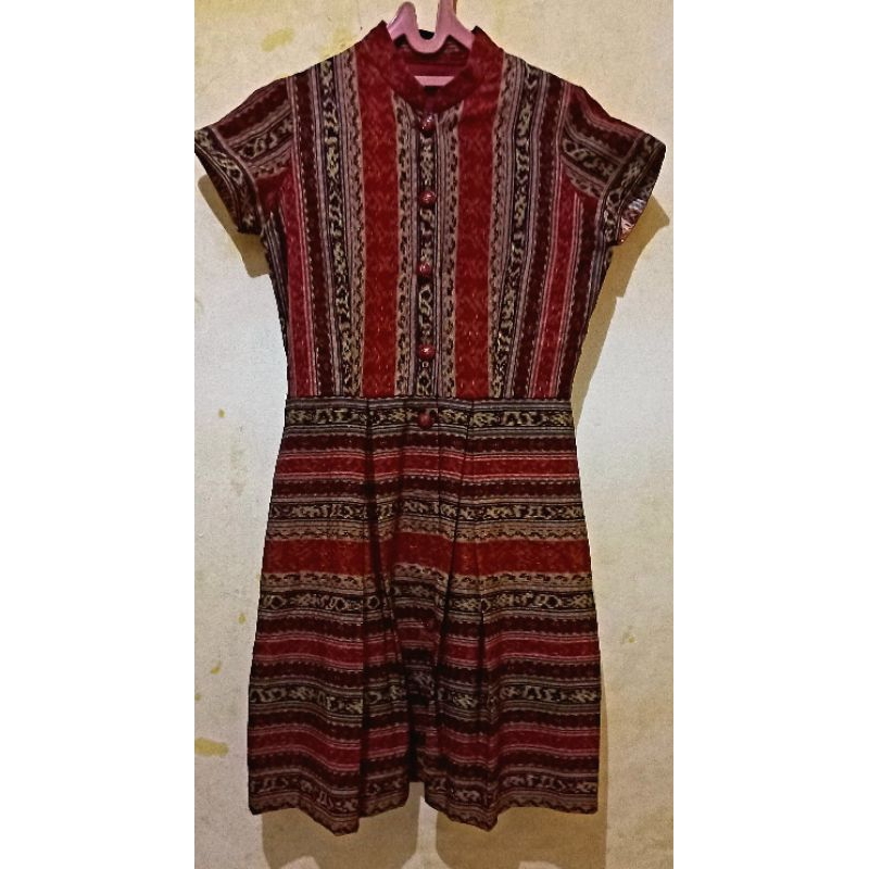 [preloved] Dress tenun wanita