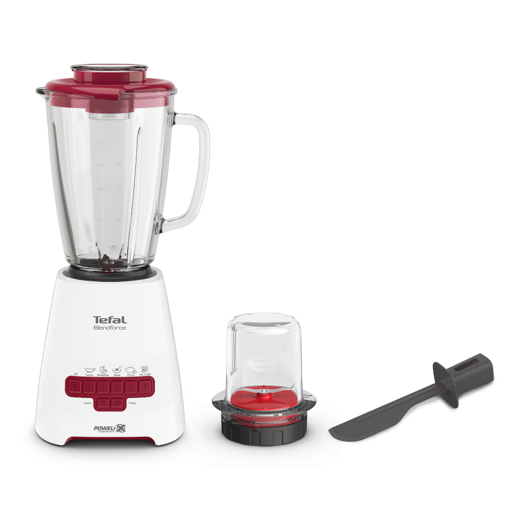Tefal Blendforce Piano BL477 - Blender with Dry Mill gelas bumbu promo