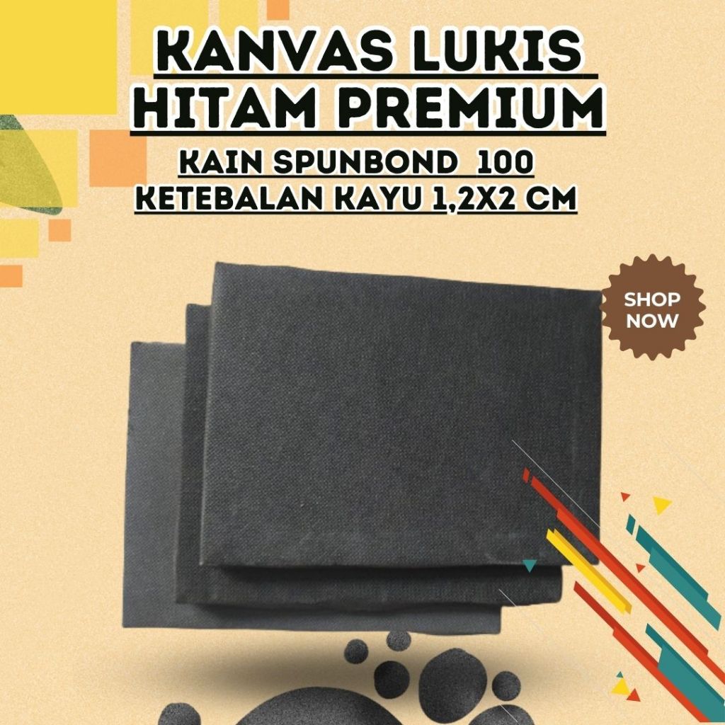 

Kanvas Lukis Hitam Polos Premium 20x20, 20x25, 20x40, 20x30, 25x25, 30x30,30x40