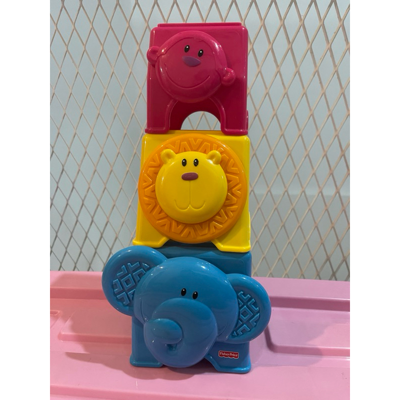 Preloved Mainan Bayi Fisher Price Stack susun animal
