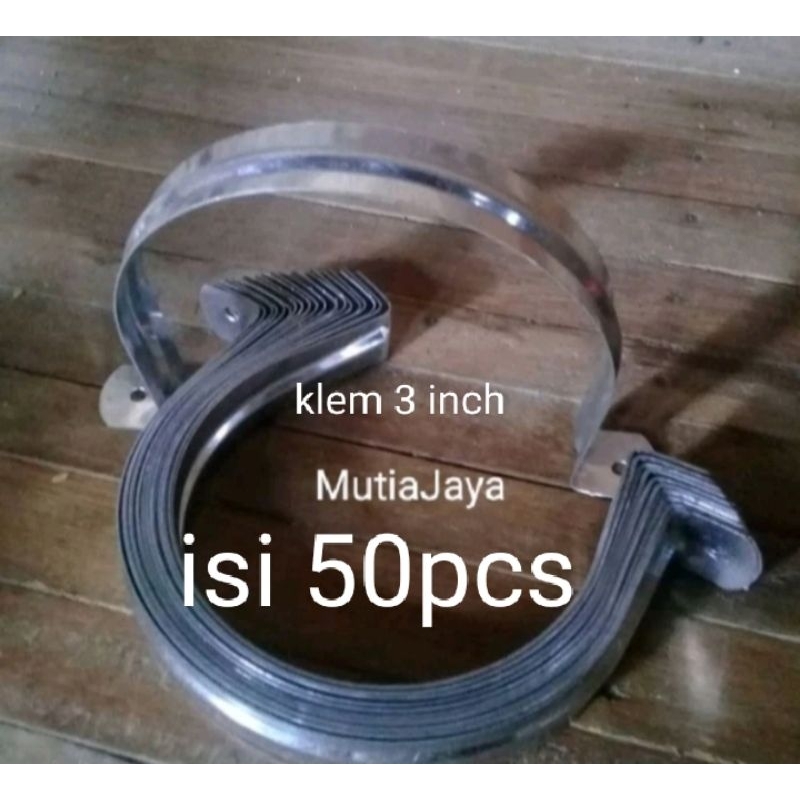 50pcs klem pipa paralon 3 inch